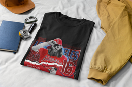Brandon Marsh Baseball Paper Poster Angels T-shirt