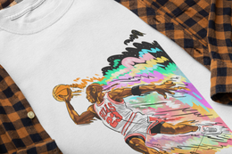 Fly like Mike yellow T-shirt